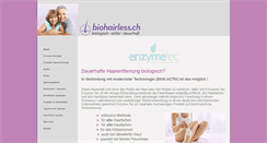 Desktop Screenshot of biohairless.ch